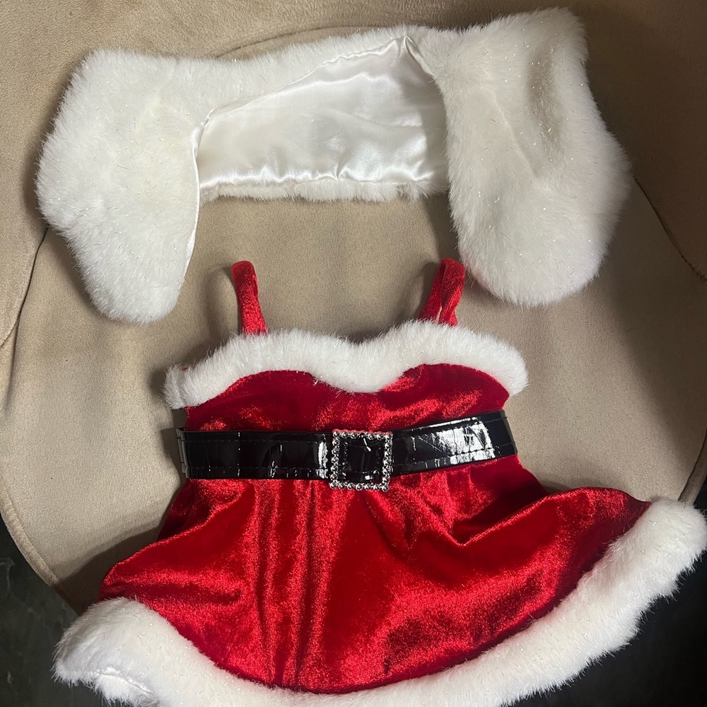 Build a Bear Christmas Dress & Stole